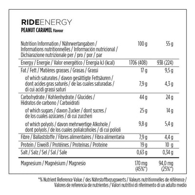 Powerbar ride energy (18 x 55gr) - caramel cacahuète