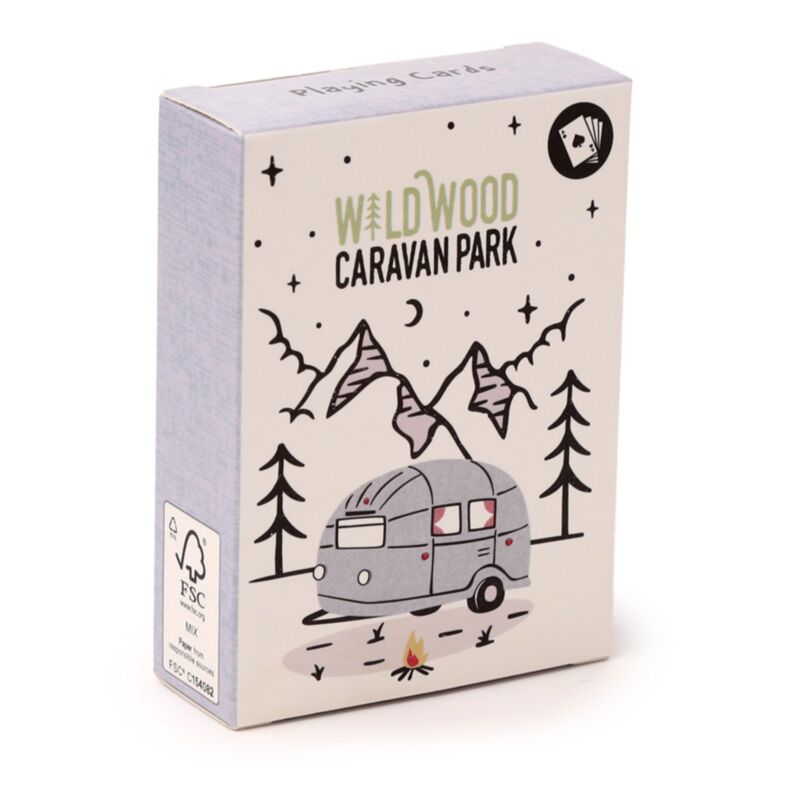 Wildwood Caravan jouant au jeu de cartes de carte