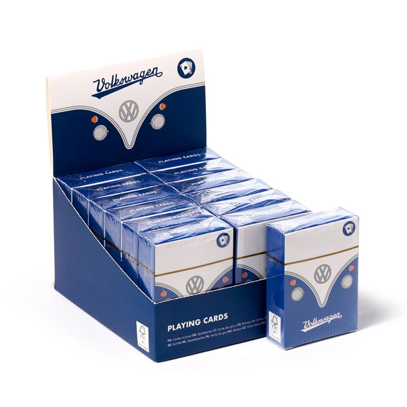 Blue Volkswagen Van VW T1 Playing Cards