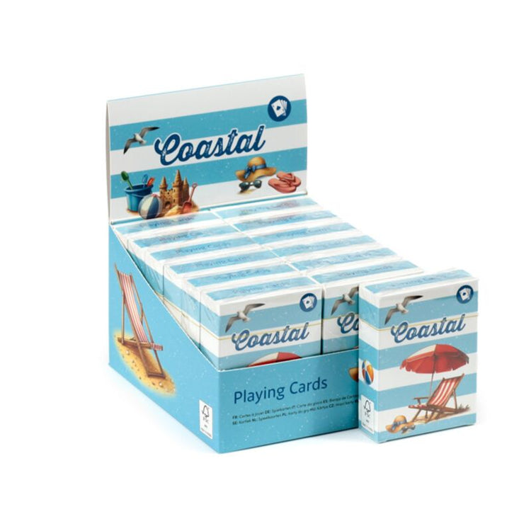 Jeu de cartes de la côte de la côte à jouer