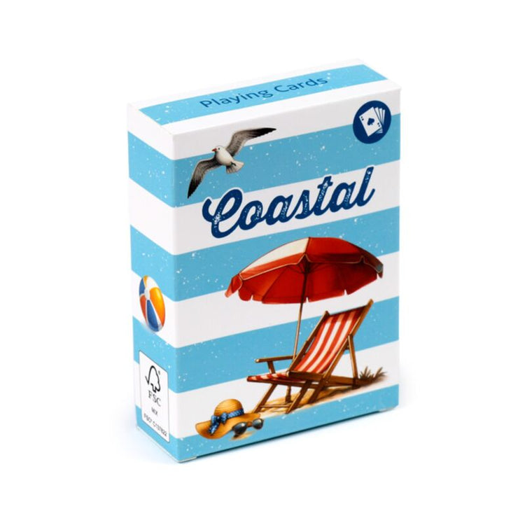 Jeu de cartes de la côte de la côte à jouer