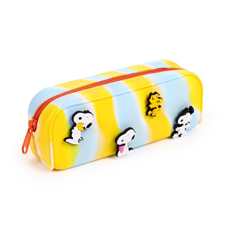 Trousse à crayons en silicone Peanuts Snoopy Woodstock