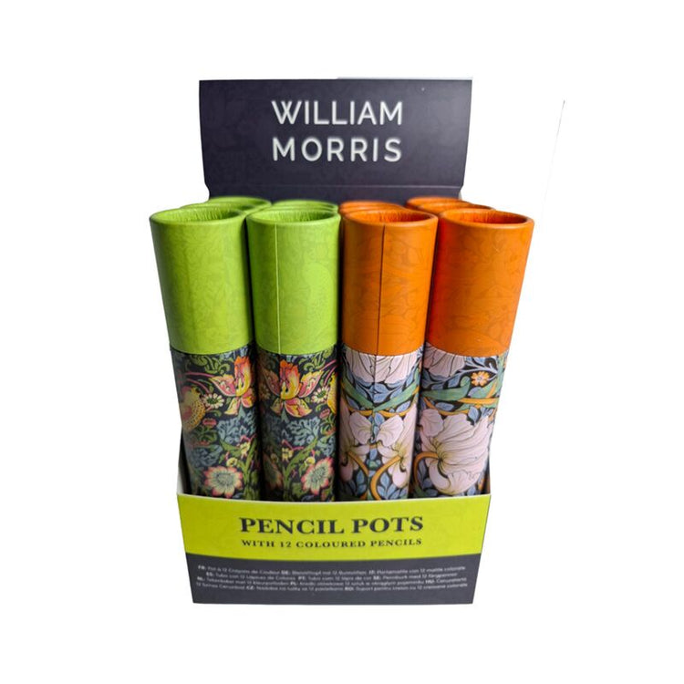 Union william morris étui à dessin 12 crayons de couleur