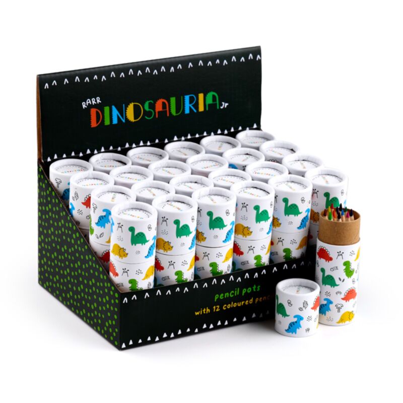Dinosauria - Dessin Base 12 crayons de couleur