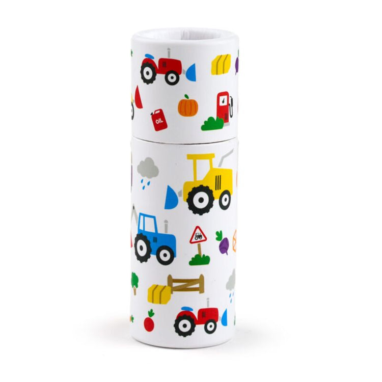 Petits tracteurs - Dessin Bas 12 crayons de couleur