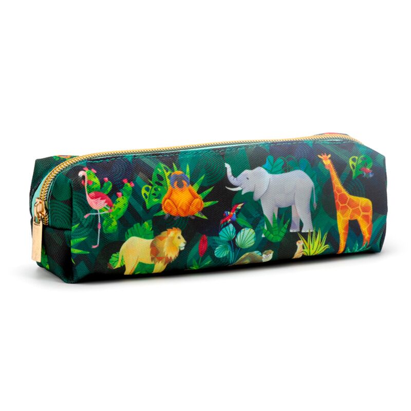 Boîte à crayon toile du royaume animal