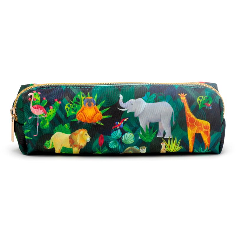 Boîte à crayon toile du royaume animal