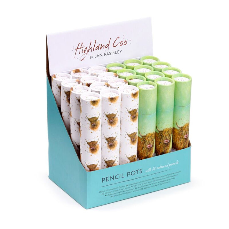 Jan Pashley Highland Koutekenzoker 12 crayons de couleur