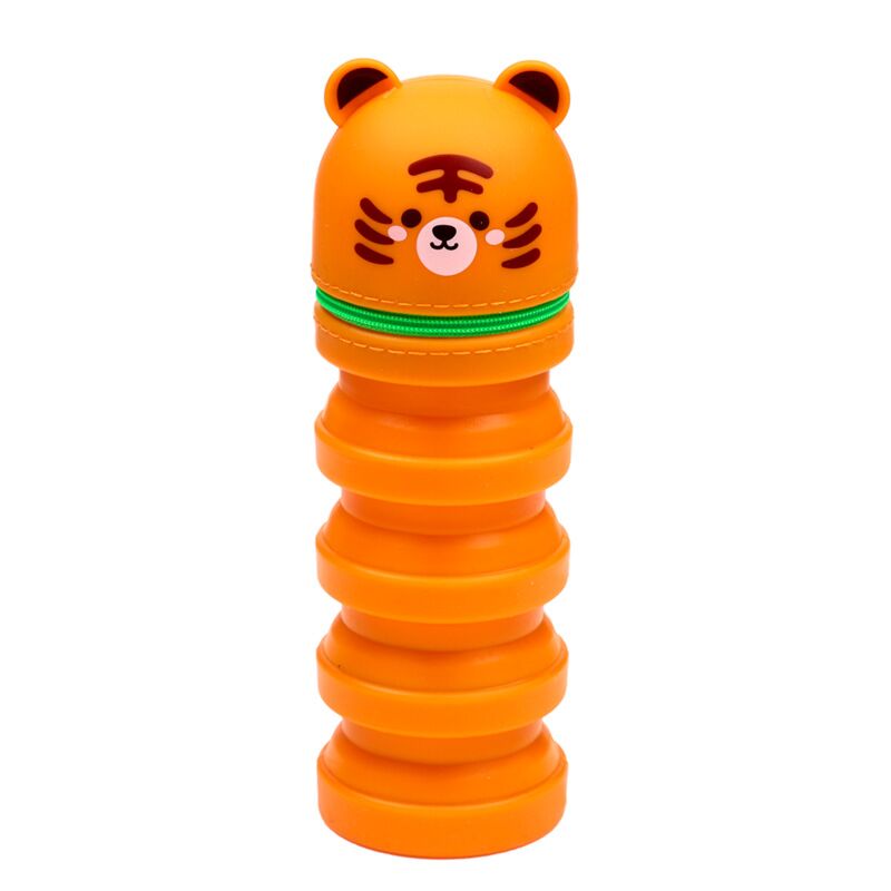 Adoramals Tiger pop-up crayon en silicone