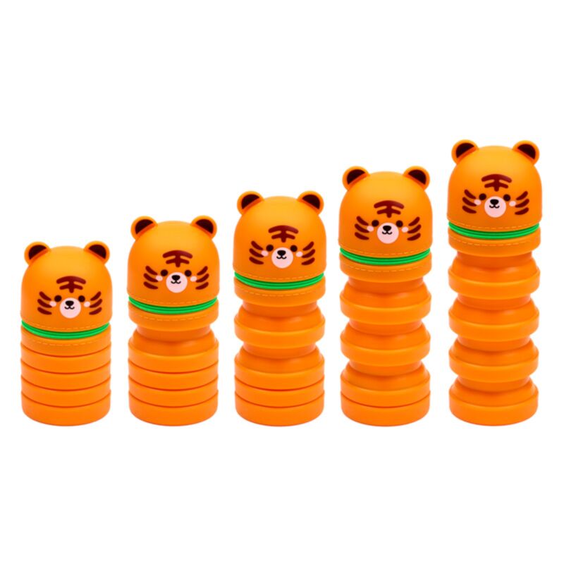 Adoramals Tiger pop-up crayon en silicone