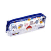 Jeu sur une tasse de crayon transparent transparent