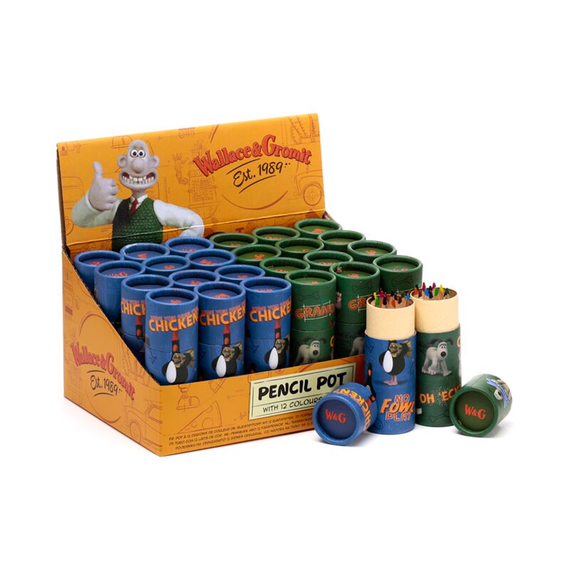Crayon de dessin Wallace Gromit 12 crayons de couleur