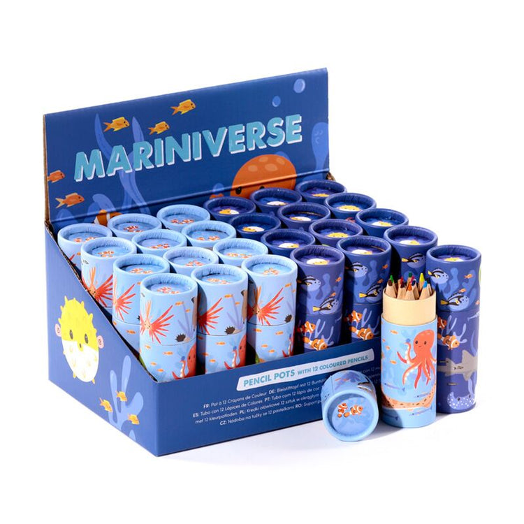 Mariniverse Draw Case 12 crayons de couleur