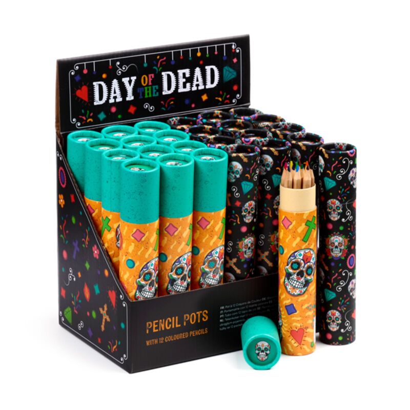 Slide de los muertos grand crayon cocker 12 couleurs