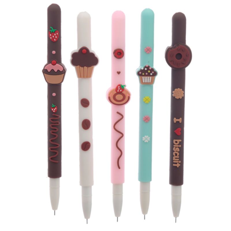 Stylo d’écriture fin parfumé pour gâteau - noir