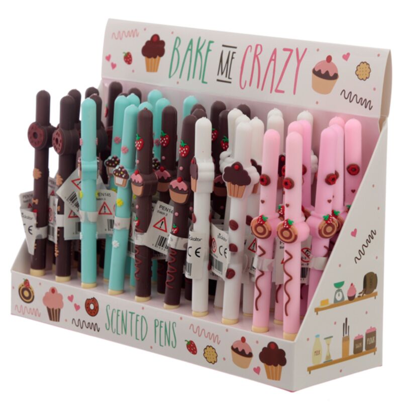 Stylo d’écriture fin parfumé pour gâteau - noir