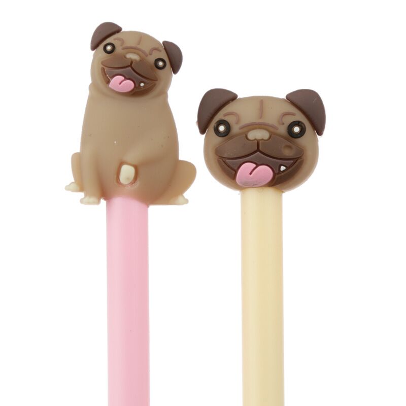 MOPPS PUG TUGS Fine écrivain stylo - noir