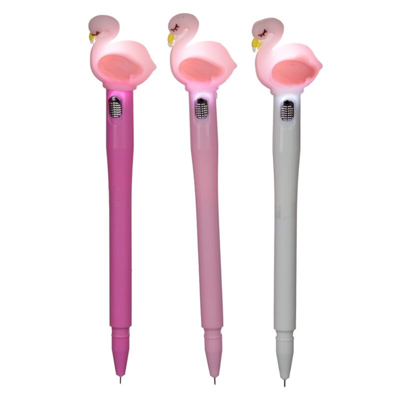 Flamingo a mené un beau écrivain stylo - noir