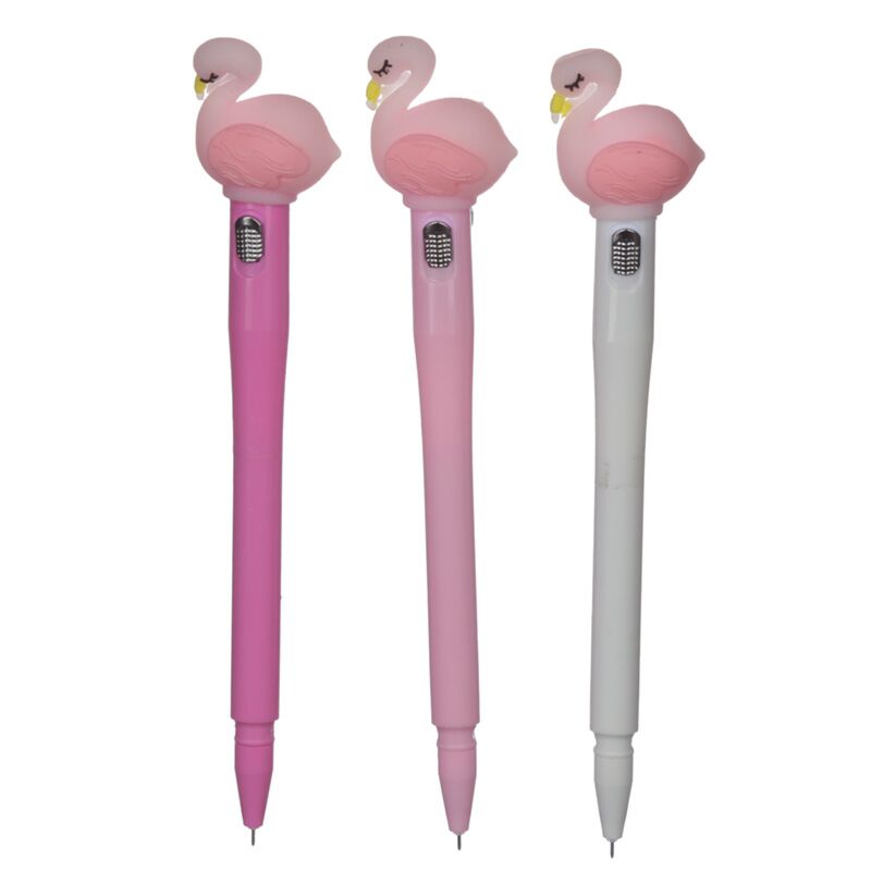 Flamingo a mené un beau écrivain stylo - noir