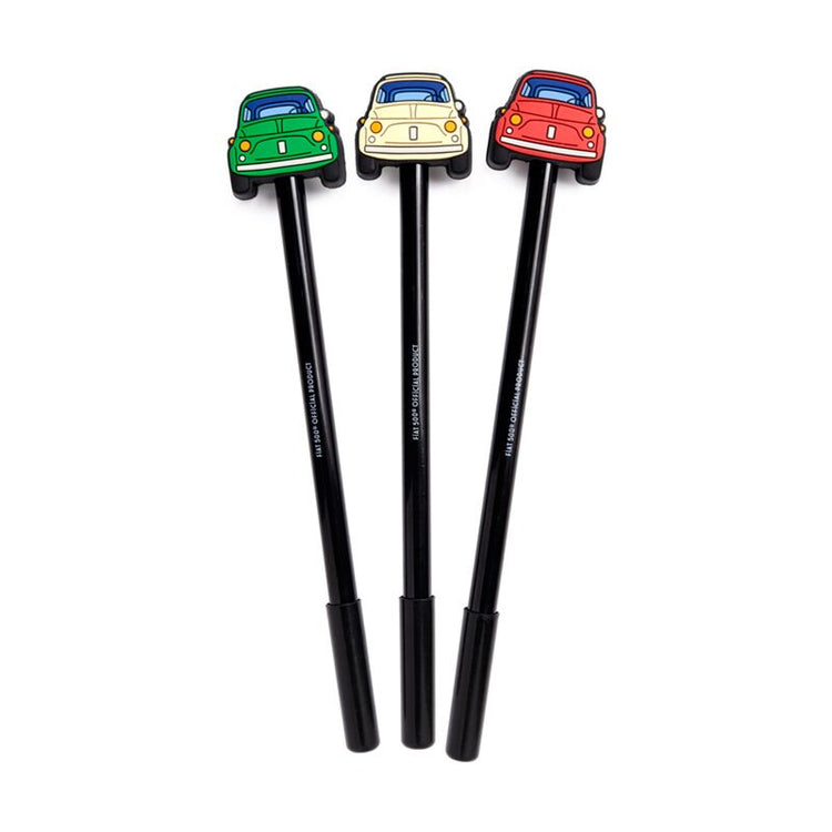 Retro Fiat 500 Fine écrivain Pen Silicone Top