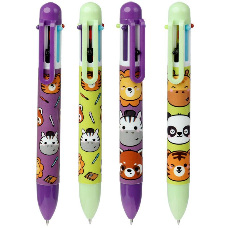 Adoramals Animaux sauvages plus de couleurs stylo (6 couleurs)