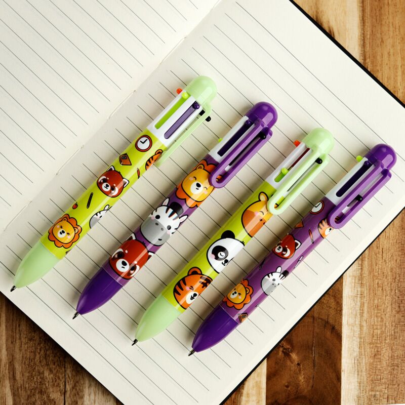 Adoramals Animaux sauvages plus de couleurs stylo (6 couleurs)