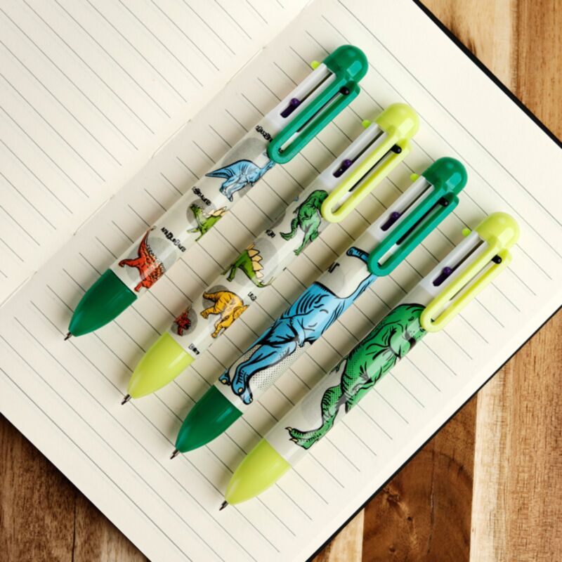 Dinosauria plus de couleurs stylo (6 couleurs)