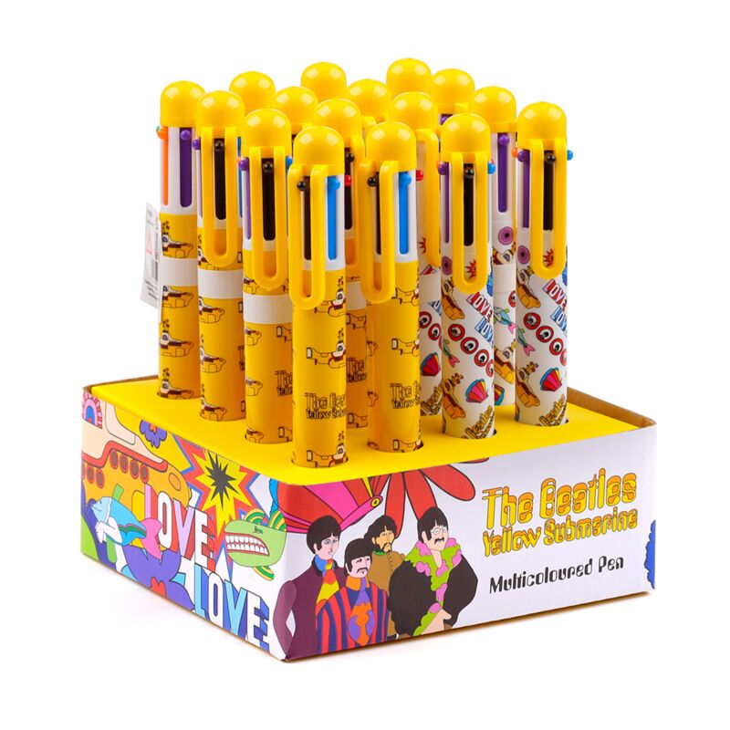 Le stylo multimarine jaune des Beatles (6 couleurs) (6 couleurs)