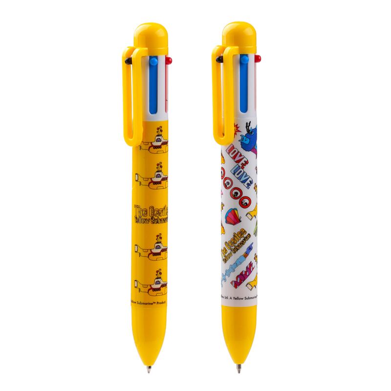 Le stylo multimarine jaune des Beatles (6 couleurs) (6 couleurs)