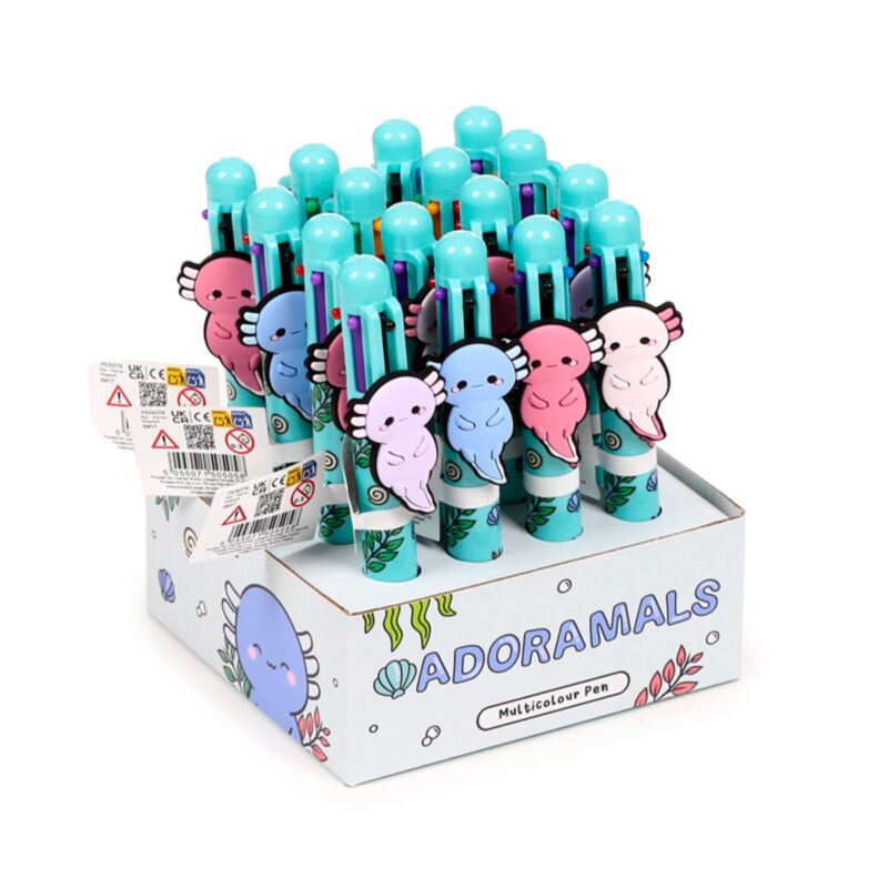 Adoramals Maddie de Axolotl Pen multicolore (6 couleurs)