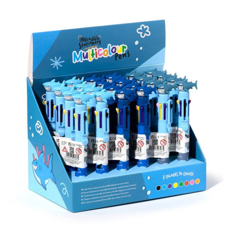 Pen multiples de requin (8 couleurs)
