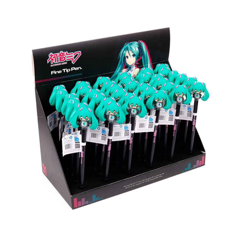 Hatsune Miku stylo fineliner dessus en silicone