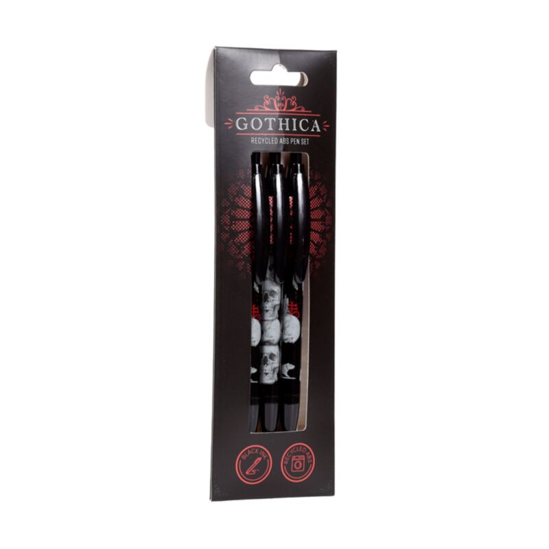Gothica recyclé ABS (Rabs) Ensemble de stylo 3 pièces