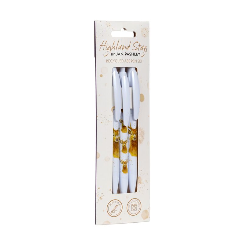 Jan Pashley Wild Hert recyclé ABS (Rabs) Ensemble de stylo de 3 pièces
