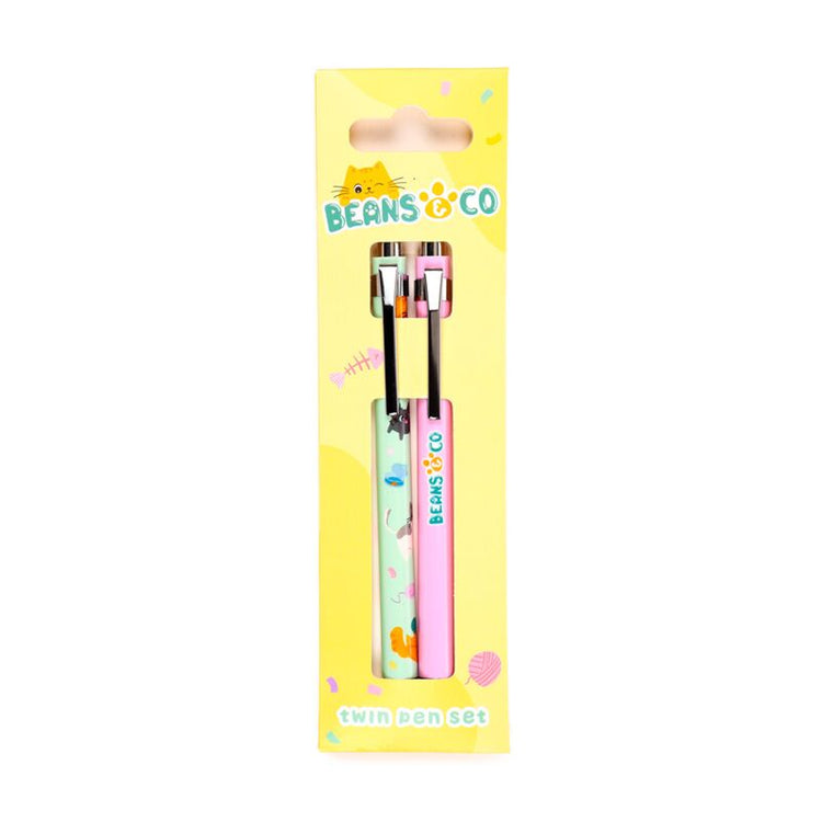 HEARS CO Cat Duo Pen Set Black