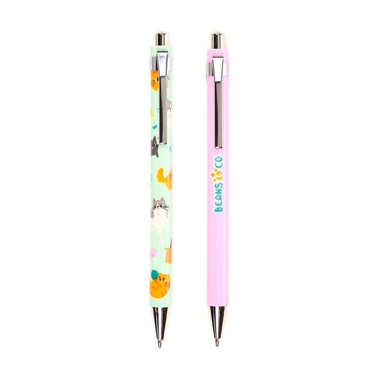 HEARS CO Cat Duo Pen Set Black
