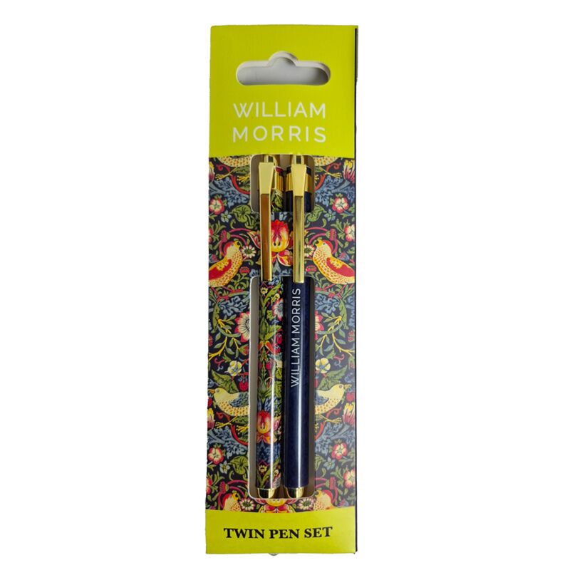 Ensemble de stylos duo Union William Morris noir