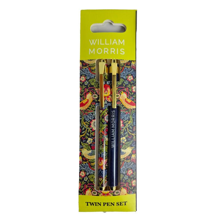 Ensemble de stylos duo Union William Morris noir