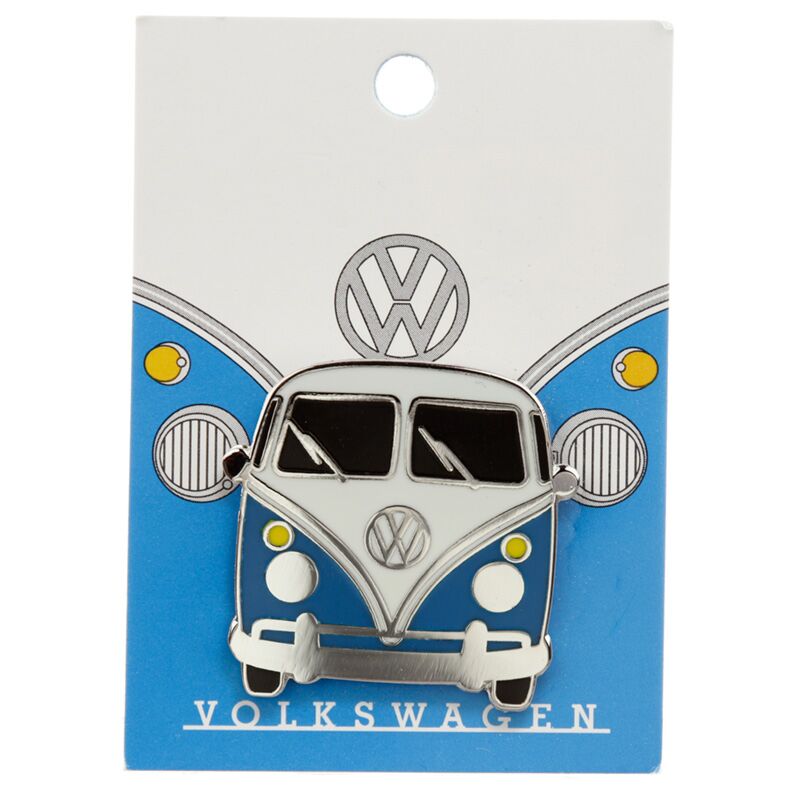 Volkswagen van vw t1 Blue Bild Butge en émail