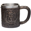 Chasse de bière pirate de bois décoratif brossé en or brossé décoratif