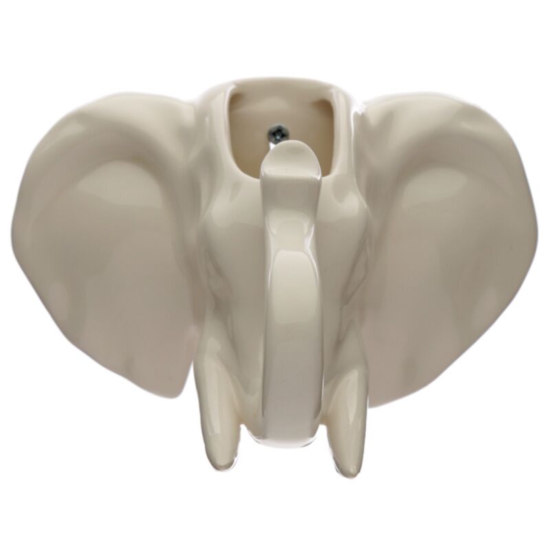 Decoration de paroi de la tête d'éléphant en céramique à l'intérieur