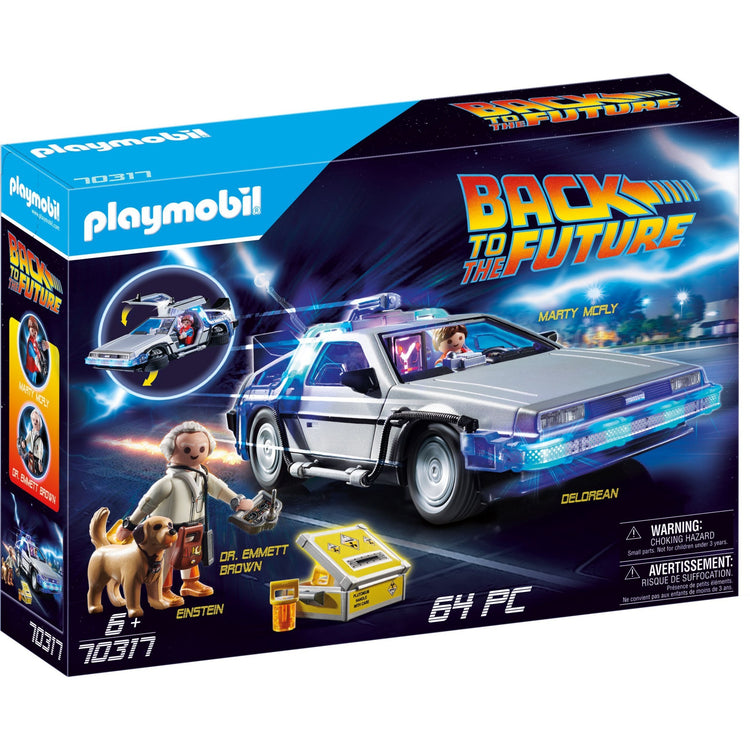 Playmobil revient dans le futur Dellorean
