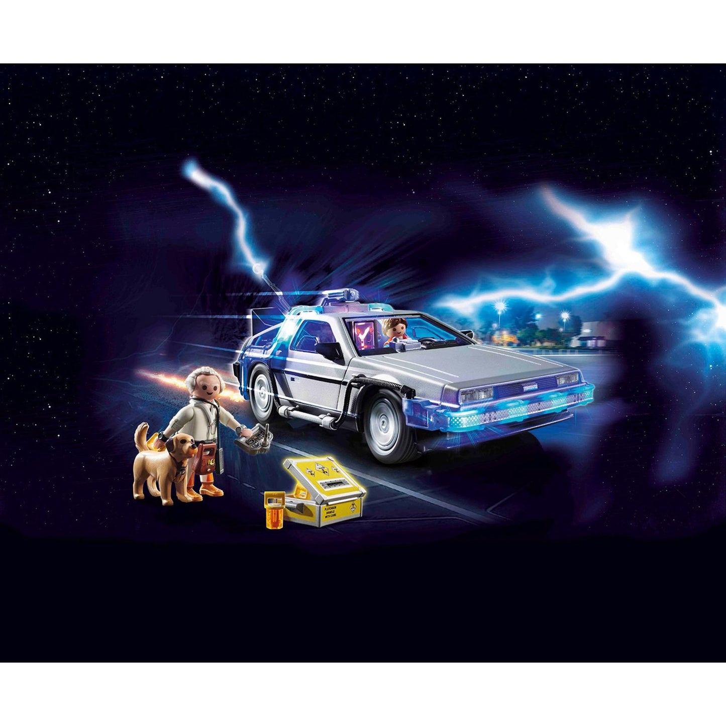 Playmobil revient dans le futur Dellorean