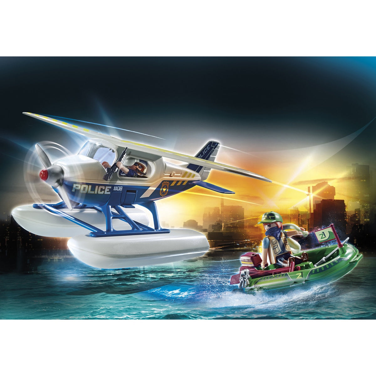 Playmobil City Action Police Polive Avion Pursuit 70779