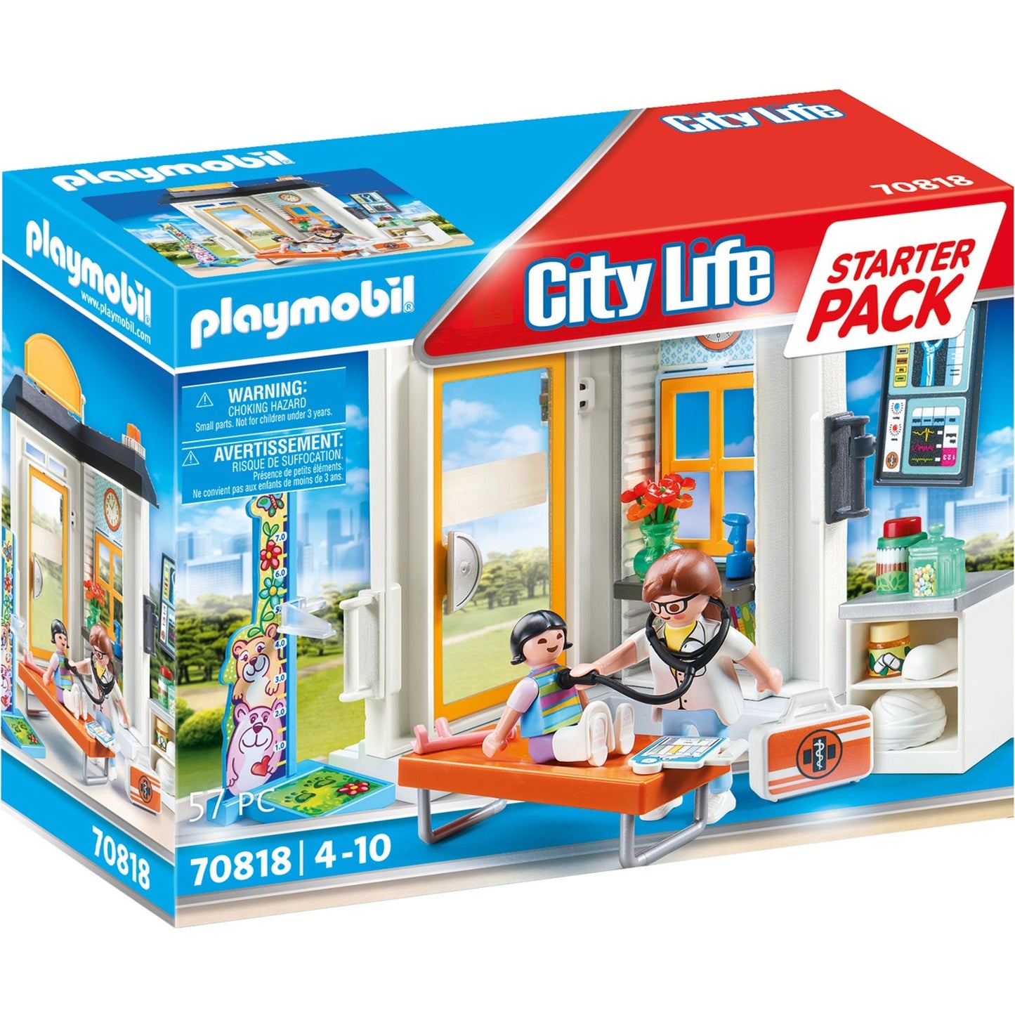 Playmobil City Life Starter Set Pediatrican 70818