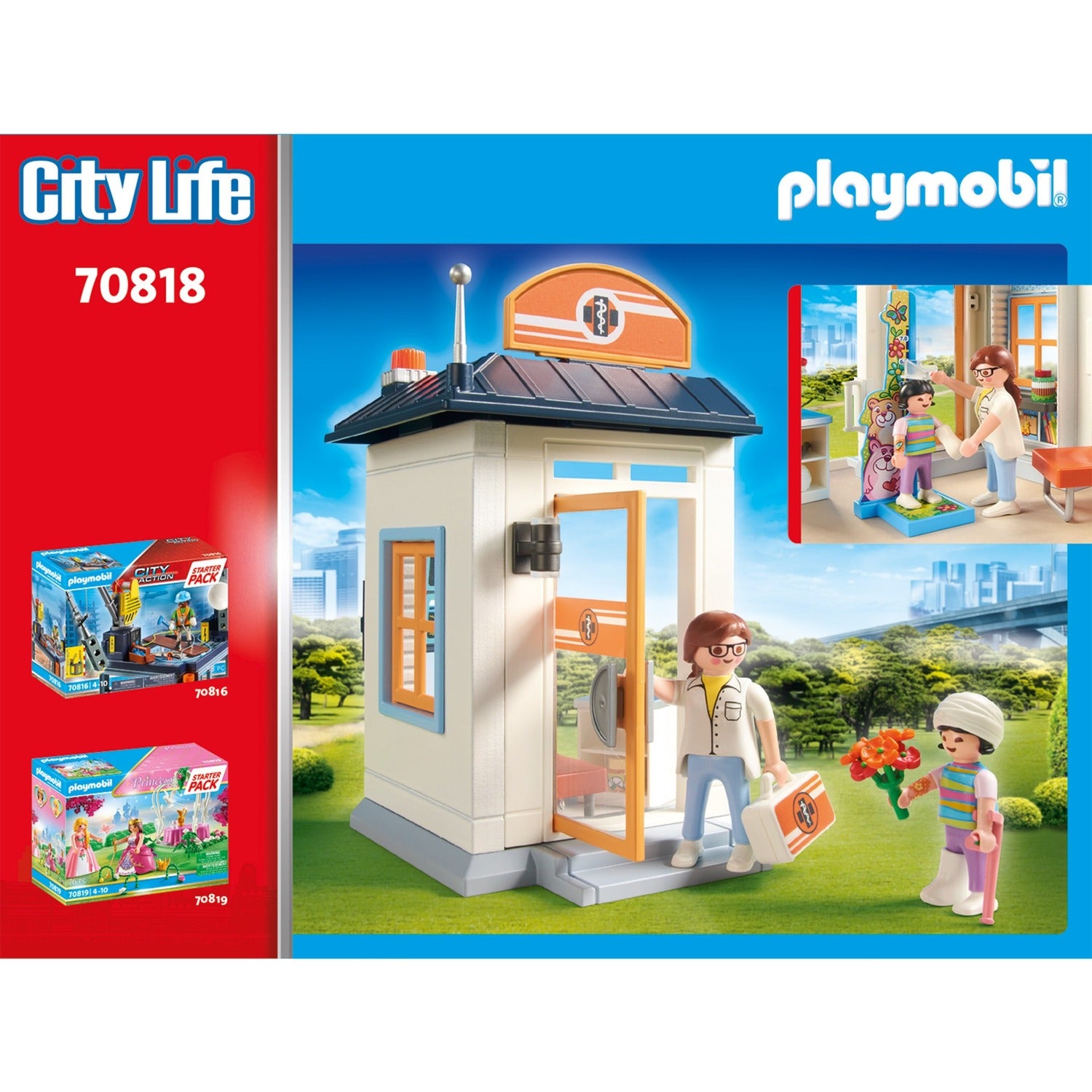 Playmobil City Life Starter Set Pediatrican 70818