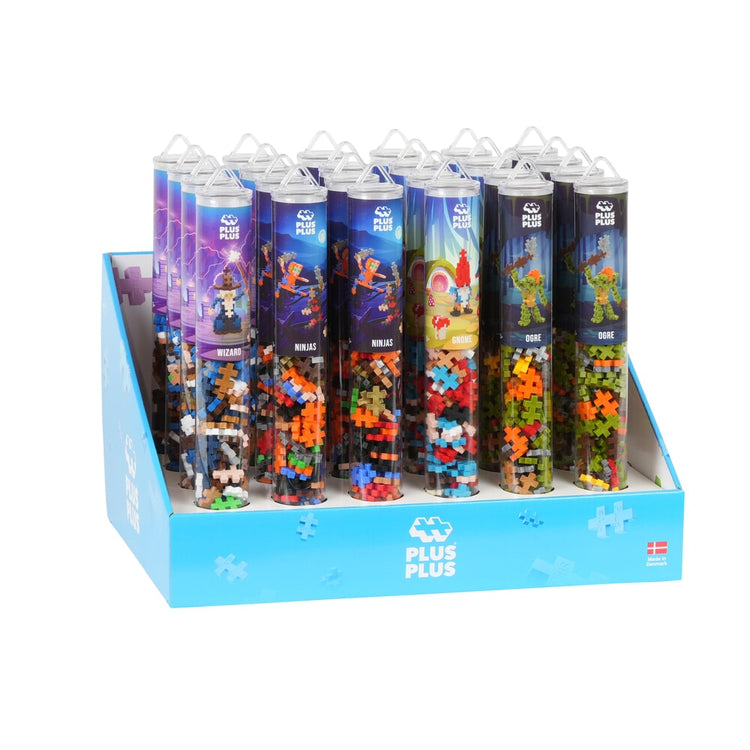 Plus plus présentoir à tubes mythique 24 pcs tubes plus-plus (7474)