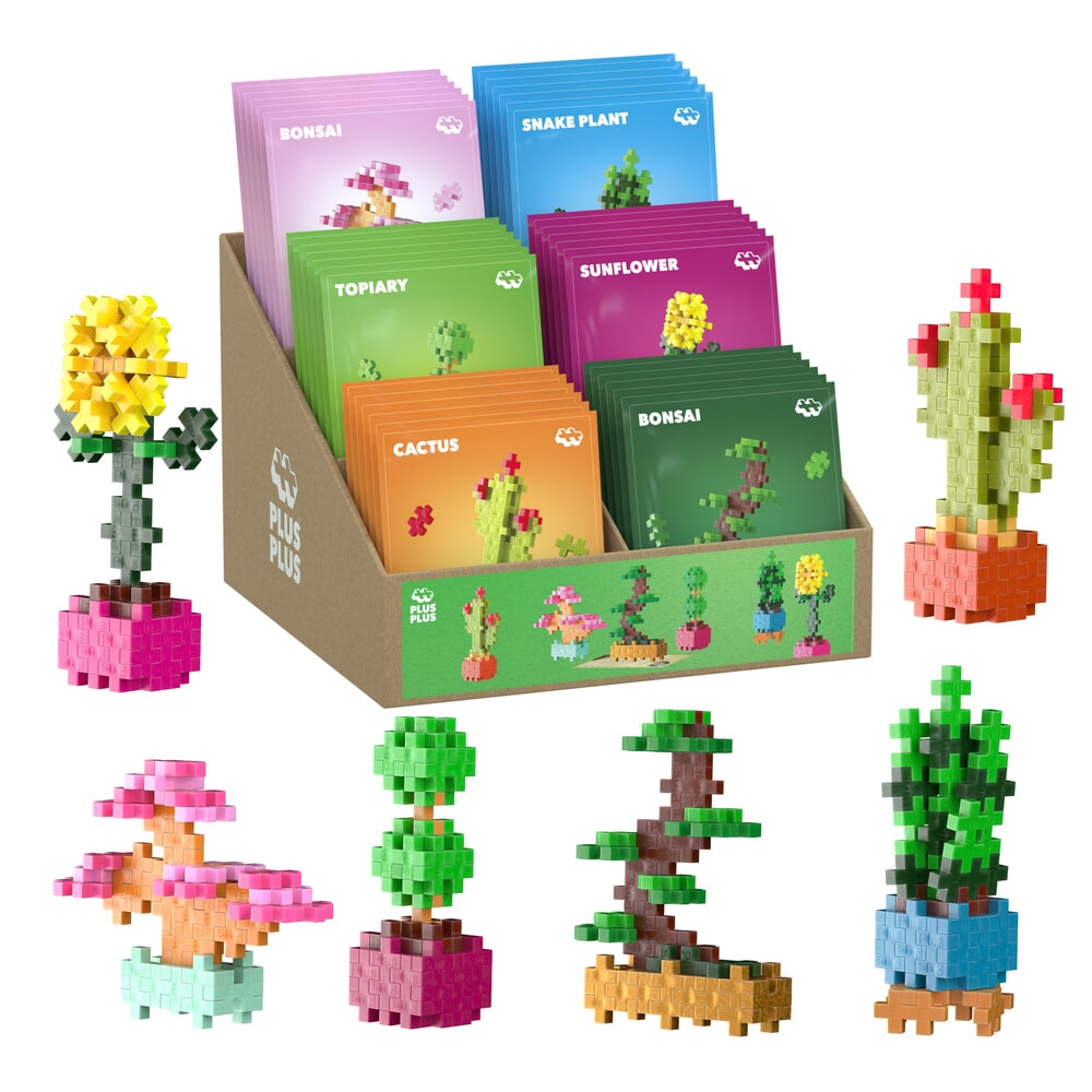 Packs de plantes Plus Plus - présentoir (36 pièces) plantes à fleurs plus-plus (7494)