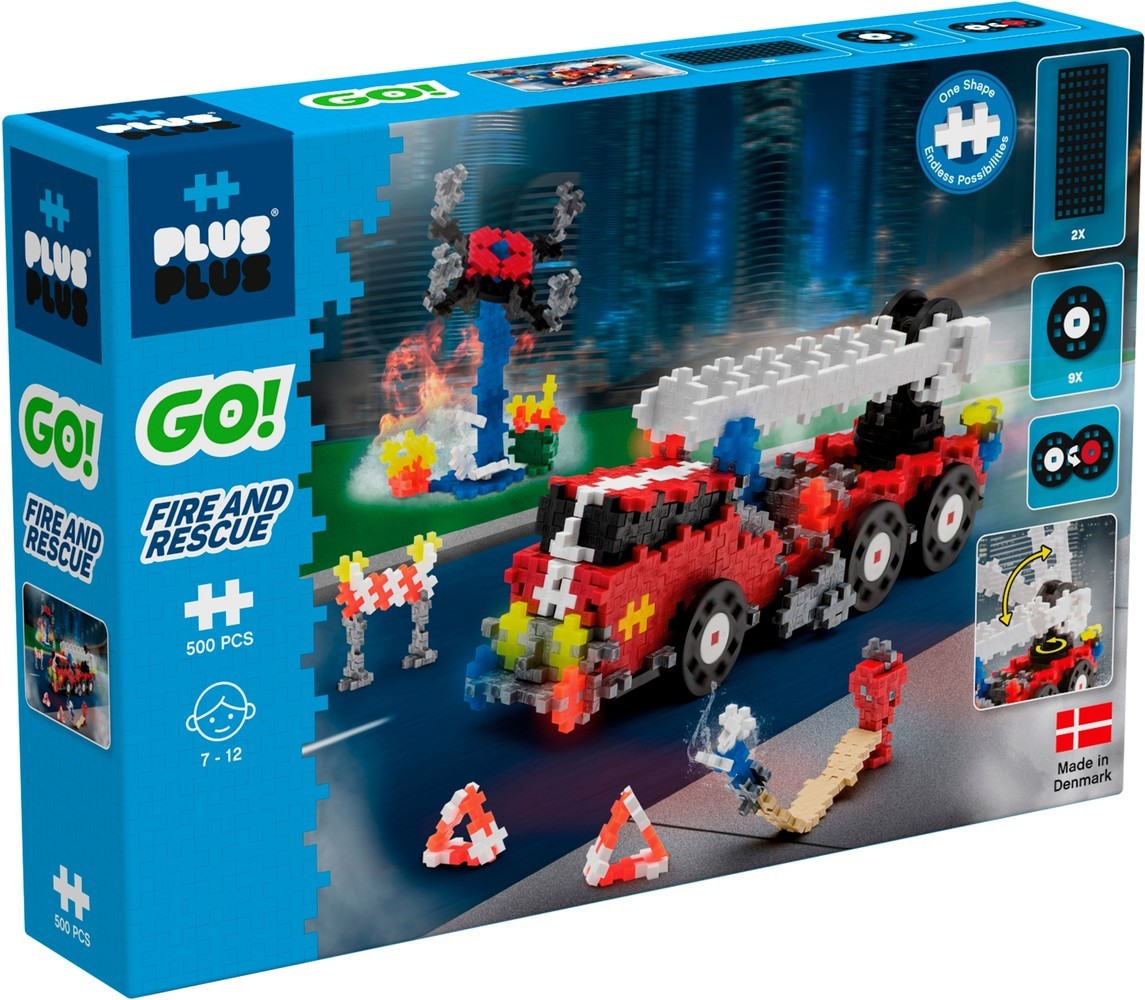 Plus plus aller au feu et au sauvetage plus-plus : 500 pièces (7009)