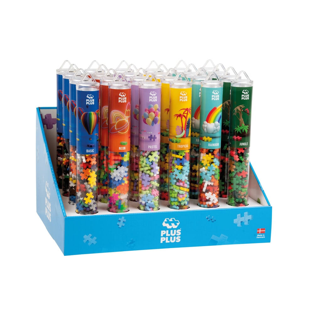 Mélange de plusieurs couleurs Plus Plus : 24 tubes d'affichage Plus-Plus (7282)